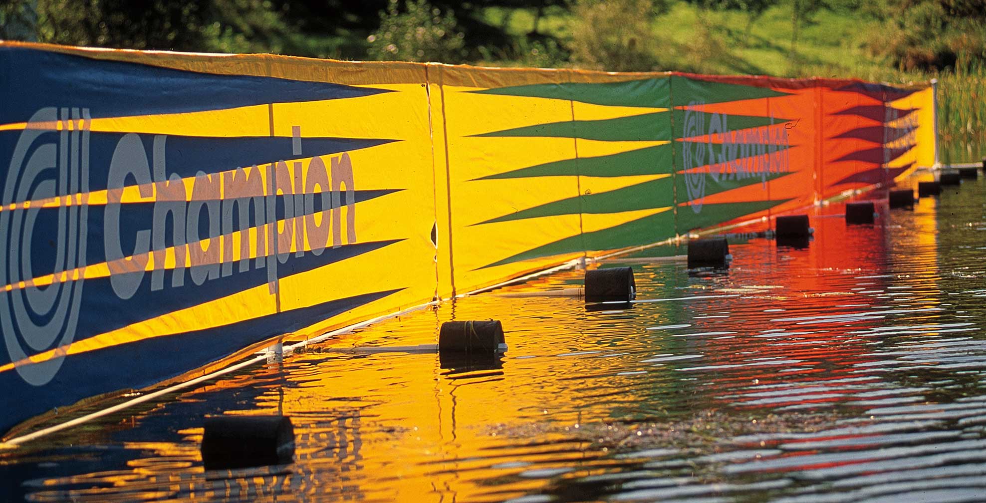champion-intl-canoe-knockout_racewall.jpg Art Direction by: Bart Crosby, Crosby Associates